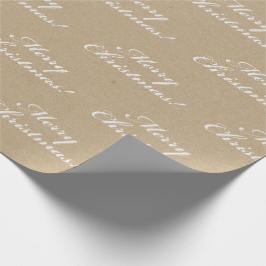 Gewoon bruin papier met witte patronen (Hoek)