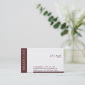 Gewoon bruin Visitekaartje van de piloot/vlieger (Staand voorkant)