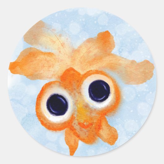 Gewoon bubbelend door Watercolor Goudvis Stickers (Voorkant)