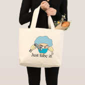 Gewoon buigen grote tote bag (Voorkant (product))