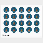 Gewoon Cellin Cello Print Ronde Sticker (Vel)