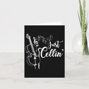 Gewoon Cellin Grappige Cellist Muzikant Cadeau Cel Kaart
