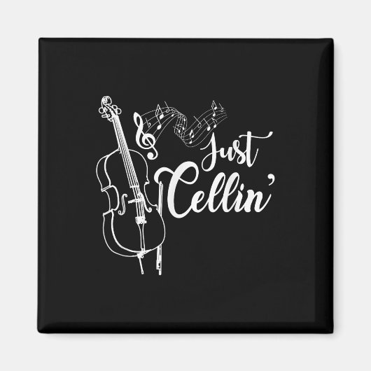 Gewoon Cellin Grappige Cellist Muzikant Cadeau Cel Magneet (Voorkant)