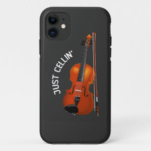 Gewoon Cellin' Grappige Chilling Cello Viool Case-Mate iPhone Case