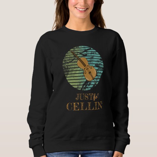 Gewoon cellin muzikant cello trui (Voorkant)