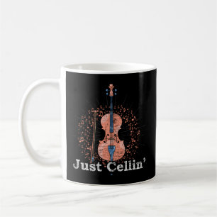 Gewoon Cellin speler Muzikant Cellist Cello Koffiemok