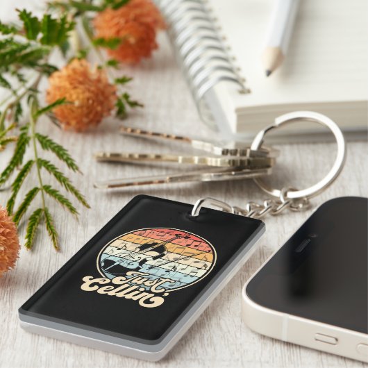 Gewoon Cello Grappige Cellist Muzikant Sleutelhanger (Voorkant Rechts)