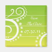 Gewoon chic opslaan van de datum magneten (Voorkant)