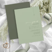 Gewoon Chic Wedding Sage/Moss ID1046 Kaart