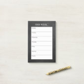 Gewoon Chic Weekly Planner | schoolbord Post-it® Notes (Op bureau)