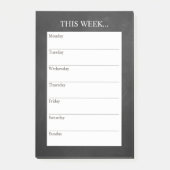 Gewoon Chic Weekly Planner | schoolbord Post-it® Notes (Voorkant)
