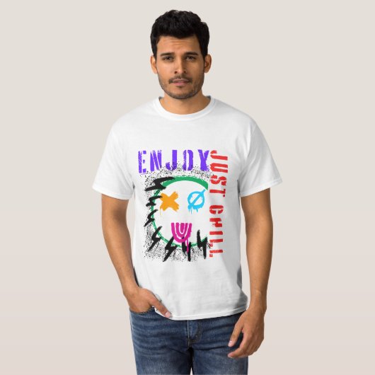 GEWOON CHILL GENIETEN VAN EEN LEUK CADEAU TSHIRT (Voorkant volledig)