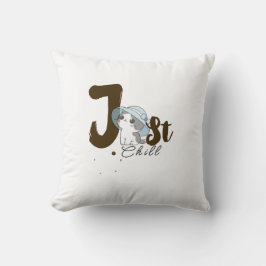 Gewoon chillen grijze kussen  – Relaxte casual