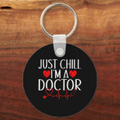 Gewoon chillen, ik ben een dokter sleutelhanger (Voorkant)