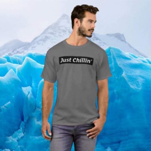 Gewoon Chillen – Koude Shirt Met Opdruk