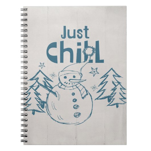 Gewoon Chillen Leuk Kerstfeest Notitieboek (Voorkant)
