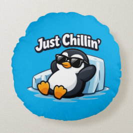 GEWOON CHILLEN PINGUÏN Worpkussen Rond Kussen