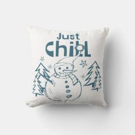 Gewoon Chillen Speelse Kerst Kussen
