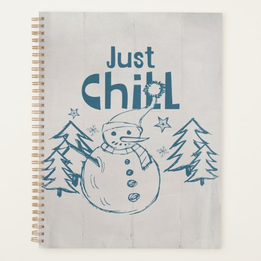 Gewoon Chillen Speelse Kerst Planner (Voorkant)