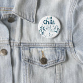 Gewoon Chillen Speelse Kerst Ronde Button 5,7 Cm (In situ)