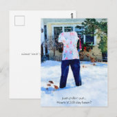 Gewoon chillen uit Frozen Pants Outfit Briefkaart (Voorkant / Achterkant)