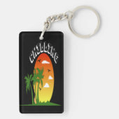 Gewoon chillen voor de zomer sleutelhanger (achterkant)