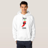 Gewoon chillende chili hoodie (Voorkant volledig)