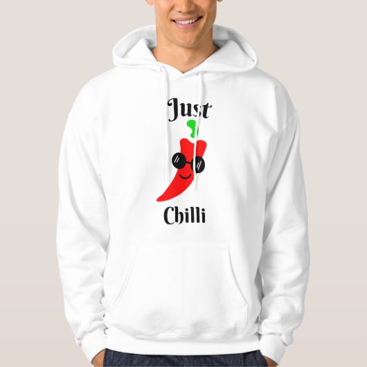 Gewoon chillende chili hoodie (Voorkant)