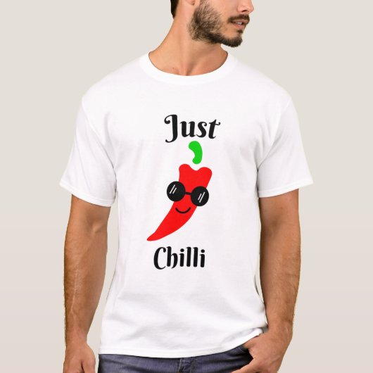 Gewoon chillende chili t-shirt (Voorkant)