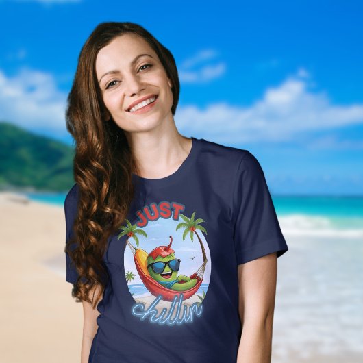 Gewoon Chillin Chili Hangmat Beach T-shirt
