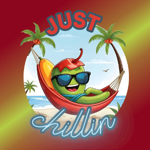 Gewoon Chillin Chili Hangmat Beach T-shirt