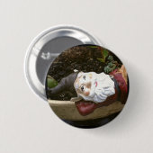 Gewoon Chillin, een tuingnoom Ronde Button 5,7 Cm (Voorkant /achterkant)
