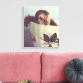 Gewoon Chillin hier in deze Teacup Canvas Afdruk (Insitu (Woonkamer))