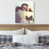 Gewoon Chillin hier in deze Teacup Canvas Afdruk (Insitu (Slaapkamer))