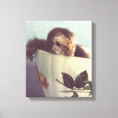 Gewoon Chillin hier in deze Teacup Canvas Afdruk (Voorkant)