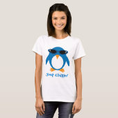 Gewoon chillin' Penguin met zonnebrillen T-shirt (Voorkant volledig)