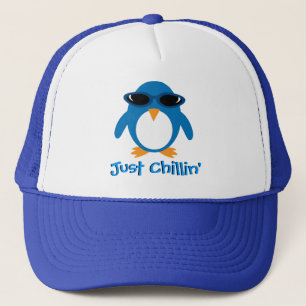 Gewoon chillin' Penguin met zonnebrillen Trucker Pet