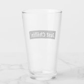 Gewoon Chillin’ Pint Glass Glas (Achterkant)