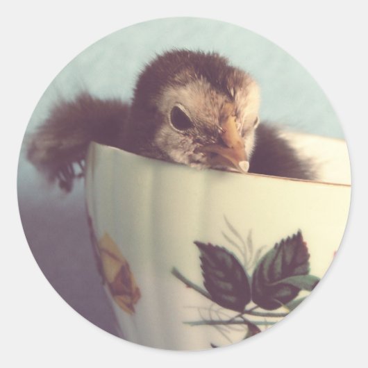 Gewoon Chillin. Ronde Sticker (Voorkant)