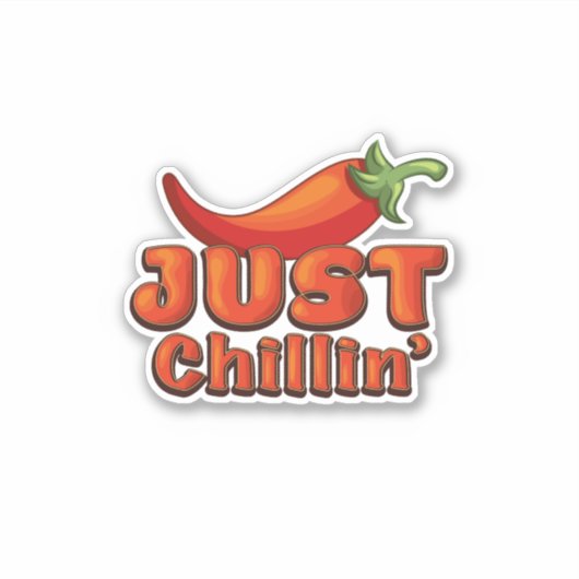 Gewoon Chillin. Sticker (Voorkant)