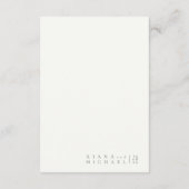 Gewoon chique bruiloft Details Moss Green ID1046 Informatiekaartje (Achterkant)