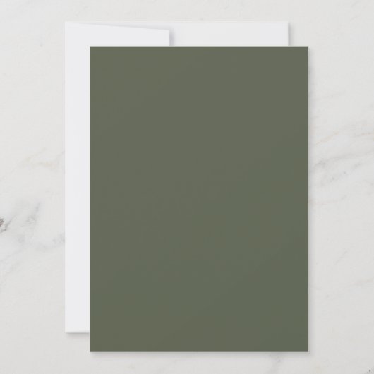 Gewoon chique bruiloft Menu Pearl/Moss Green ID104 (Achterkant)