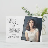 Gewoon chique foto dank u Afstuderen Kaarten (Staand voorkant)