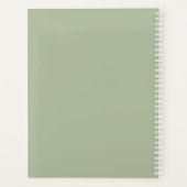 Gewoon chique trouwplannen Sage Green ID1046 Planner (Achterkant)