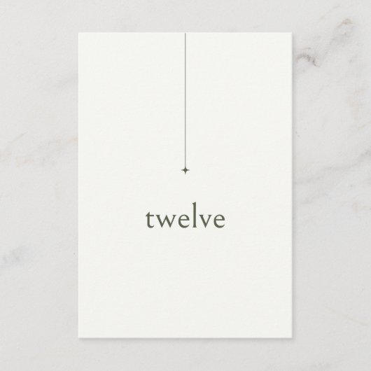 Gewoon chique trouwtafel nummer Pearl ID1046 Kaart (Voorkant)