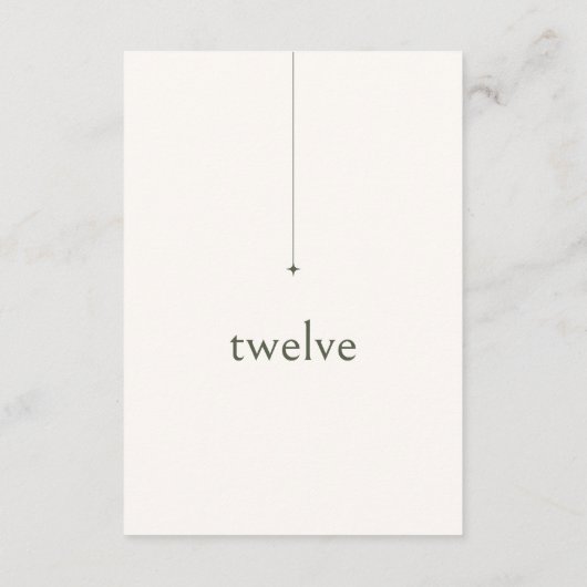 Gewoon chique trouwtafel nummer Pearl ID1046 Kaart (Achterkant)