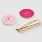 Gewoon chique vijftig & FANTASTISCH! Roze 50ste ve Handwaaier (Niet-gemonteerd)