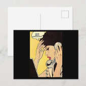 Gewoon Chocolade Sturen Vintage strip kunst Briefkaart (Voorkant / Achterkant)