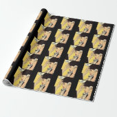 Gewoon Chocolade Sturen Vintage strip kunst Cadeaupapier (Uitgerold)