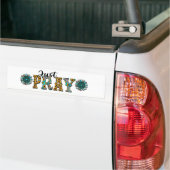 Gewoon Christelijk bidden Bumpersticker (Op Truck)